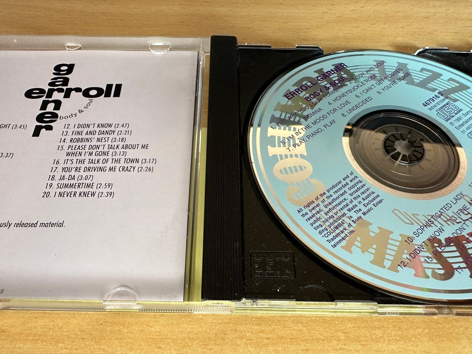 CDs: Erroll Garner – Body & Soul – Gebraucht aus Rikon im Tösstal von Alpenmutz 2