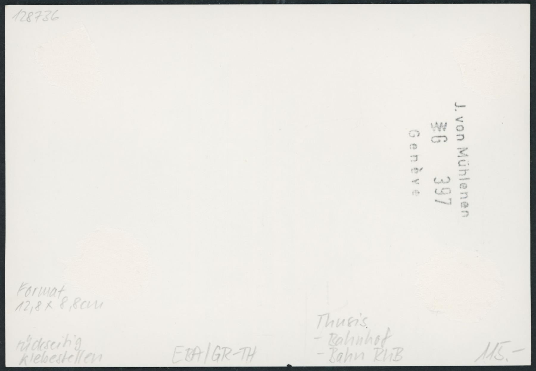 Cartoline postali: GR Thusis - Albula Rhätische Bahn RhB – Usato da Schindellegi venduto da leecollect 1