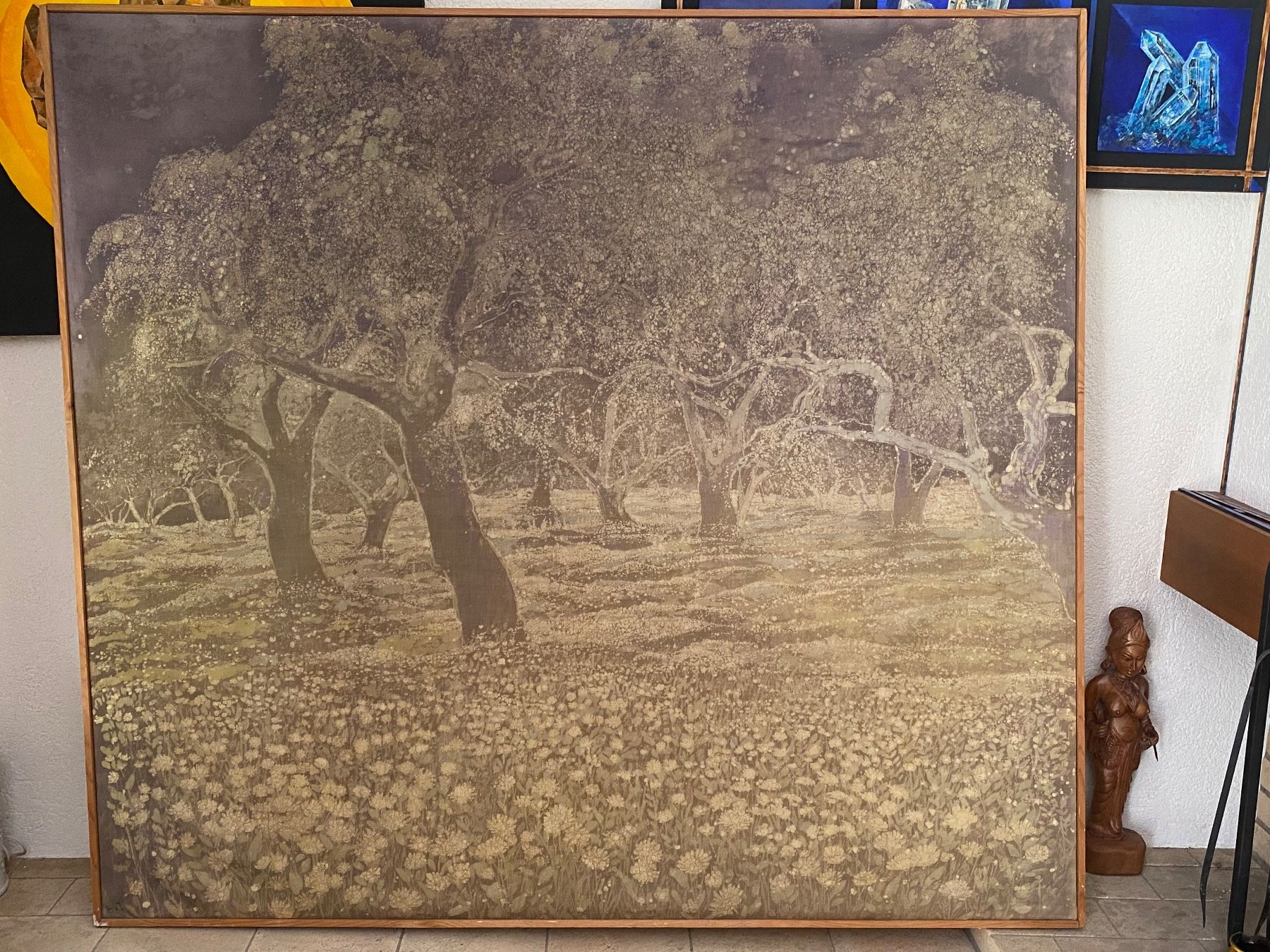 Foto & Immagini: Wandbild Baumlandschaften Batik – Usato da Muri b. Bern venduto da Chrigubern