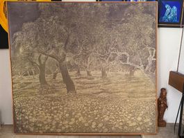 Wandbild Baumlandschaften Batik
