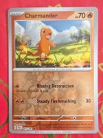 Charmander Glumanda - Pokemon Reverse Holo Paldean Fates