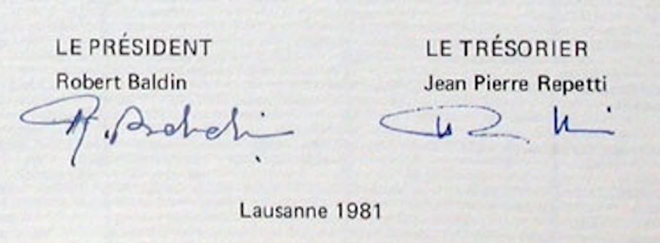 Documenti: Union Lausannoise de Badminton, Lausanne - 1981 – Usato da Solothurn venduto da Sgasche 1