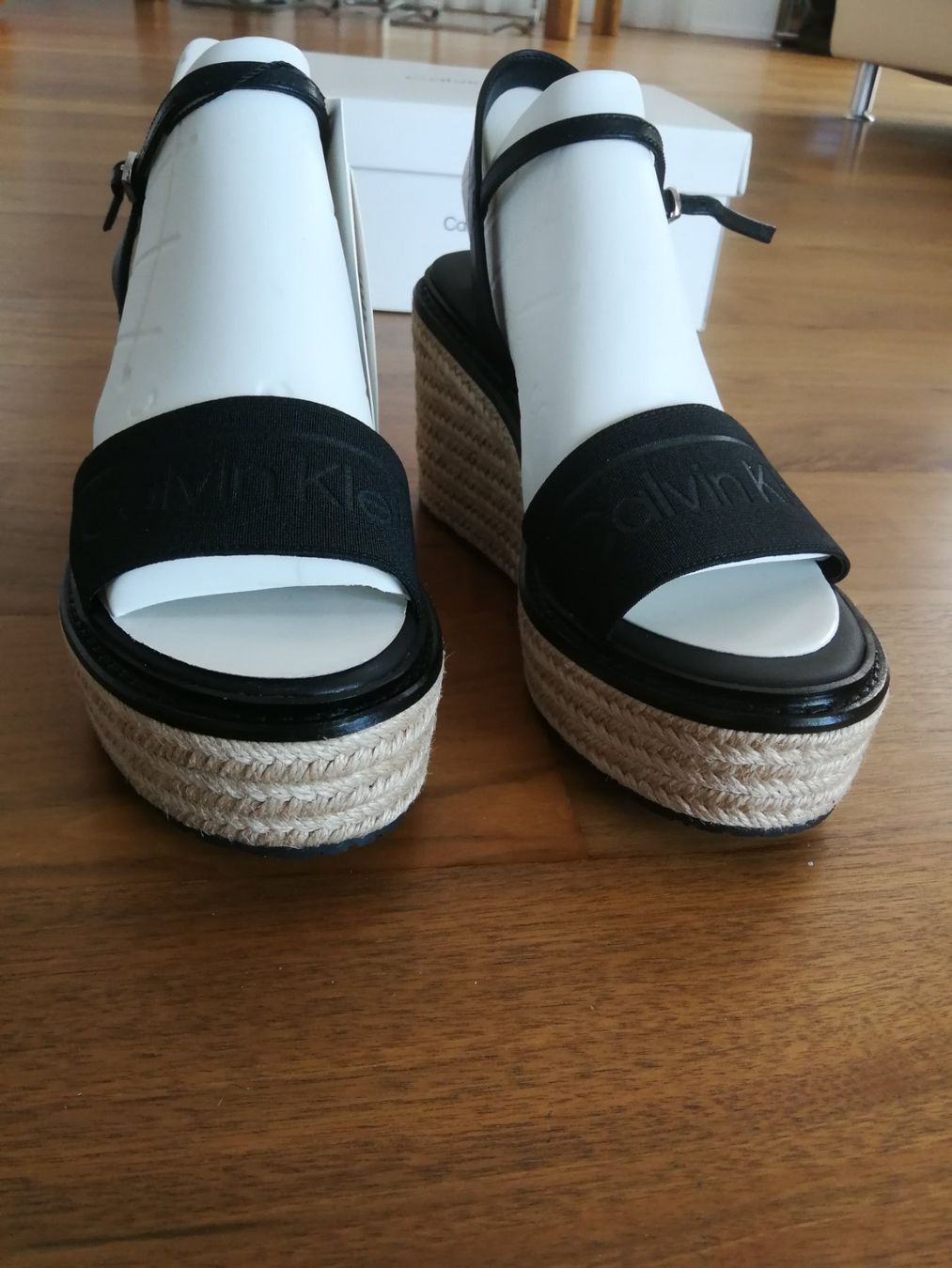 Calvin Klein Scarpe da donna: Calvin klein wedge Sandalen / Espadrille schwarz – Usato da Dielsdorf venduto da Tombu 5