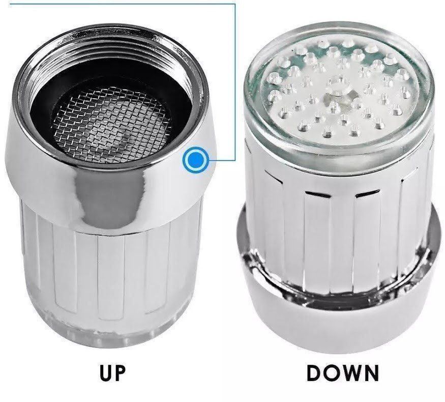 Sanitari: LED-Filter für Wasserhahn 3 Farbe Temperaturen – Nuovo e nell'imballaggio originale da Nürensdorf venduto da Ez-Shop 3