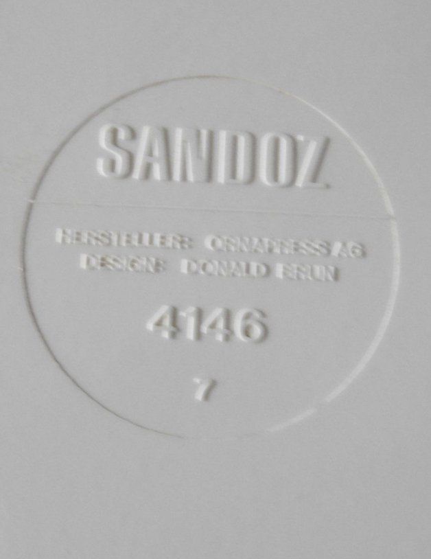 Portacenere: Sandoz Aschenbecher mit Trommlern, Ballons & Rand – Usato da Bülach venduto da Freieck 3