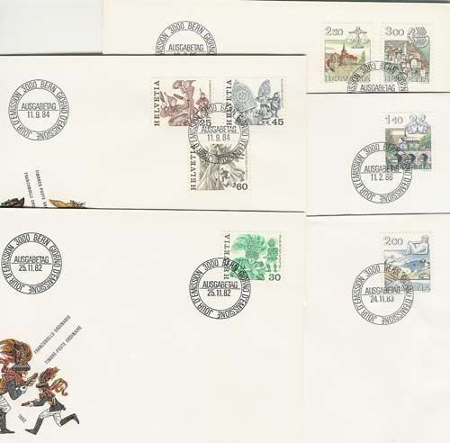 Alle Briefmarken: FDC Tierkreisszeichen 676-693 . (FC121) – Gebraucht aus Seuzach von Philahits 1
