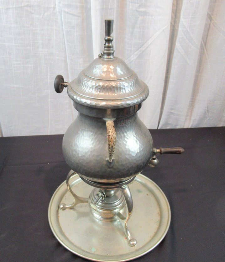 Teiere: Samowar mit Brenner antik – Usato da Flums venduto da Flumsantik 2