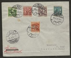 Flugpost 1924 Wien Zürich Luftpost