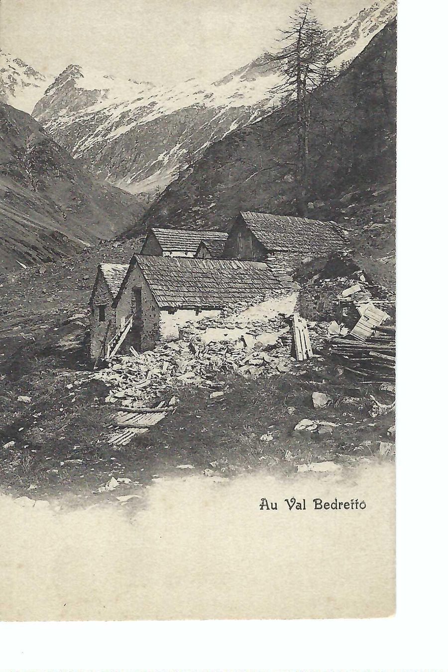 Cartoline postali: Val Bedretto, mit Alphütten – Usato da Thun venduto da 44wart