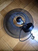 Lampe suspendue noire, style industriel, bon état