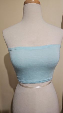 Mintfarbenes Bandeau-Top, Grösse M