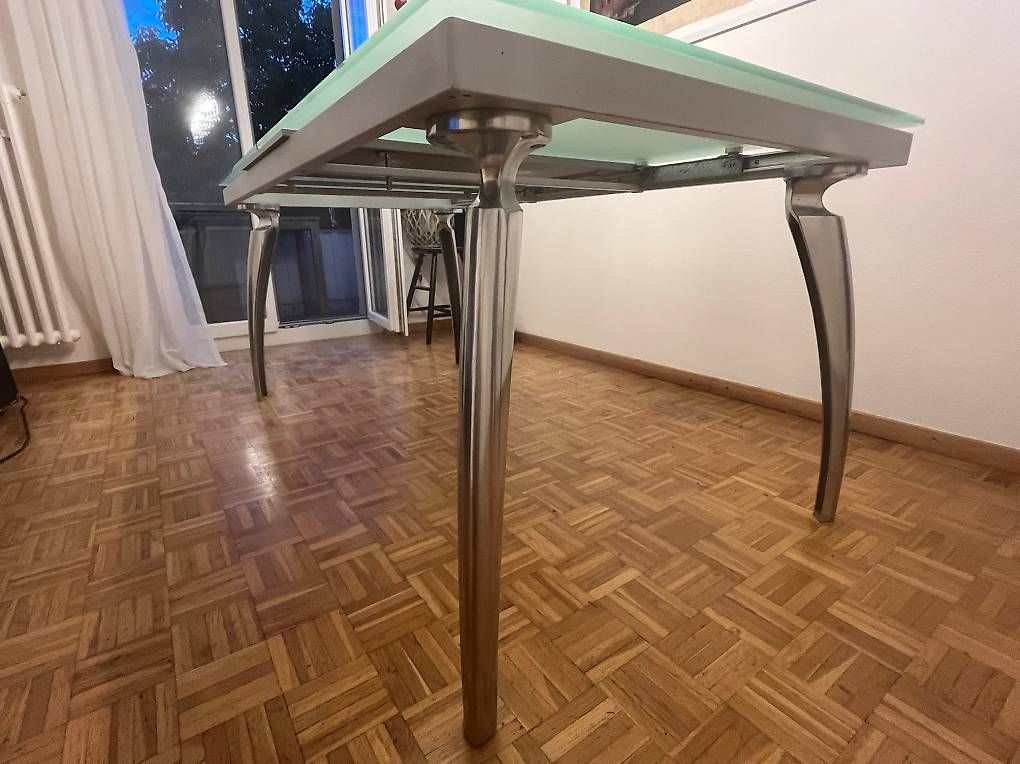 Tische: EINZIGARTIGER DELUXE DESIGN-GLASTISCH – Gebraucht aus Oberrieden von Goldbarsch