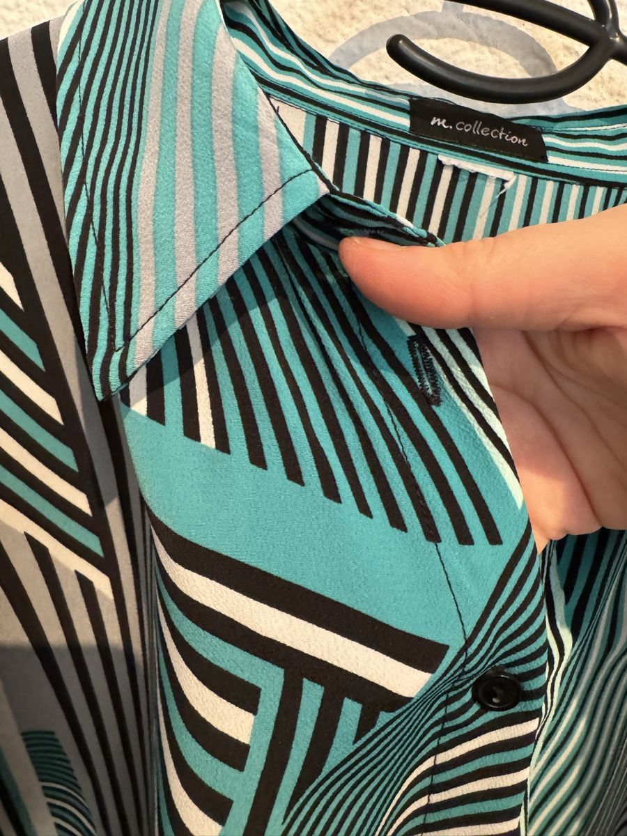 Blusen: m.collection Bluse türkis Muster Gr. 54 / 56 / XXL – Gebraucht aus Fislisbach von KolibriSecondhand 6