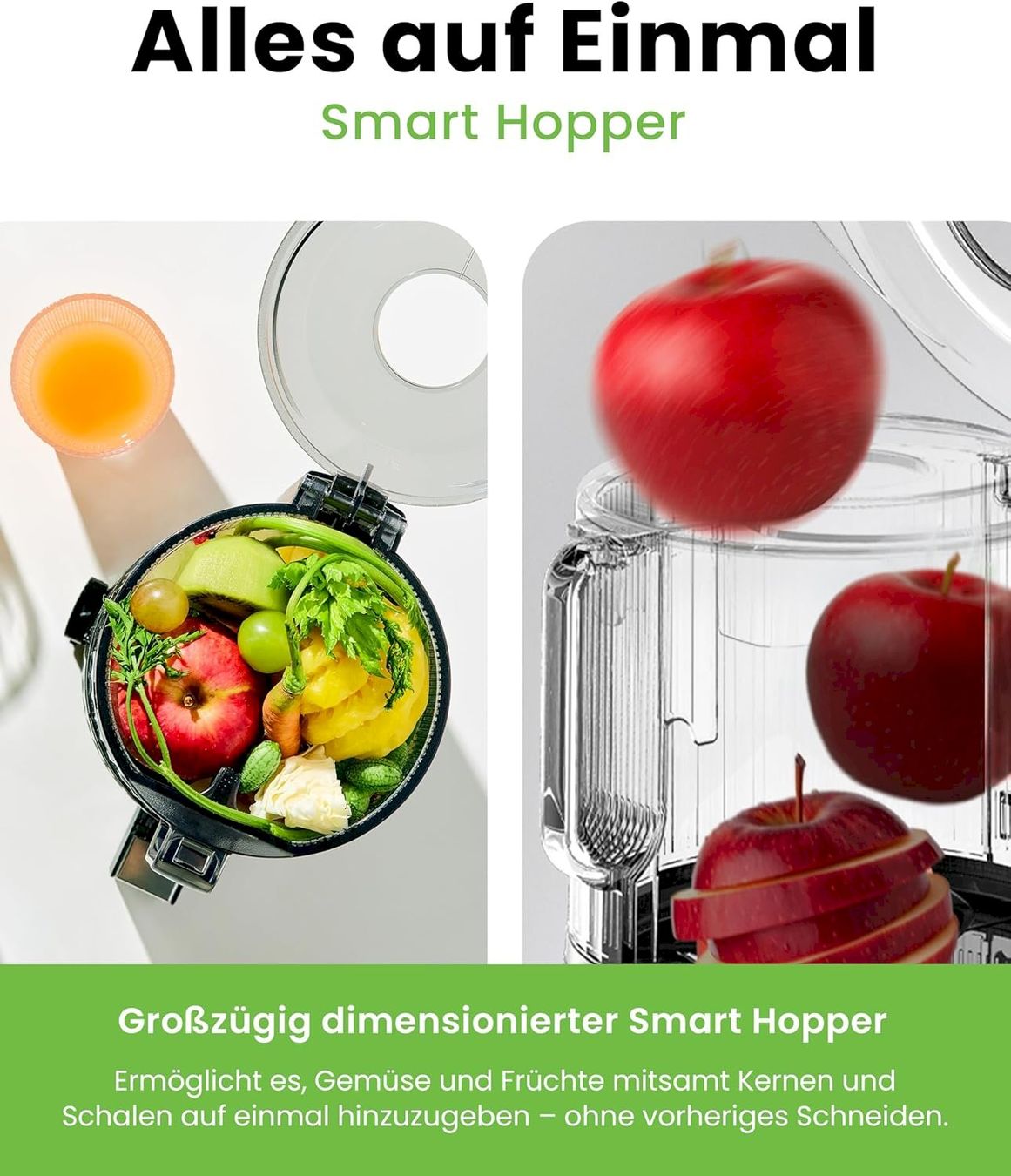 Elettrodomestici da cucina: Hurom H70-FT Slow Juicer titangrau – Nuovo e nell'imballaggio originale da Bottighofen venduto da zaap 4