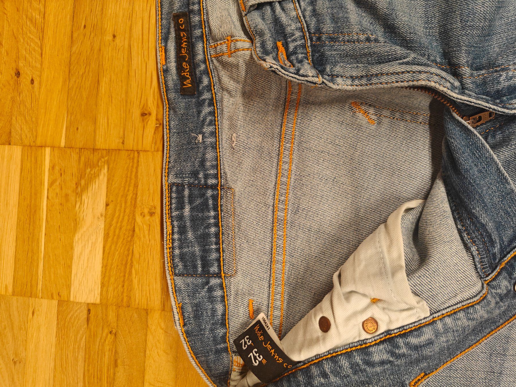 Nudie Jeans: Nudie Jeans, Grösse 32/32, hellblau, Lean Dean – Usato da Zürich venduto da Rennmaus33 1