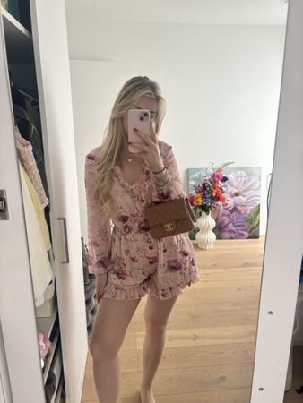 Sommerliches Jumpsuit mit Blumenmuster, Grösse 36
