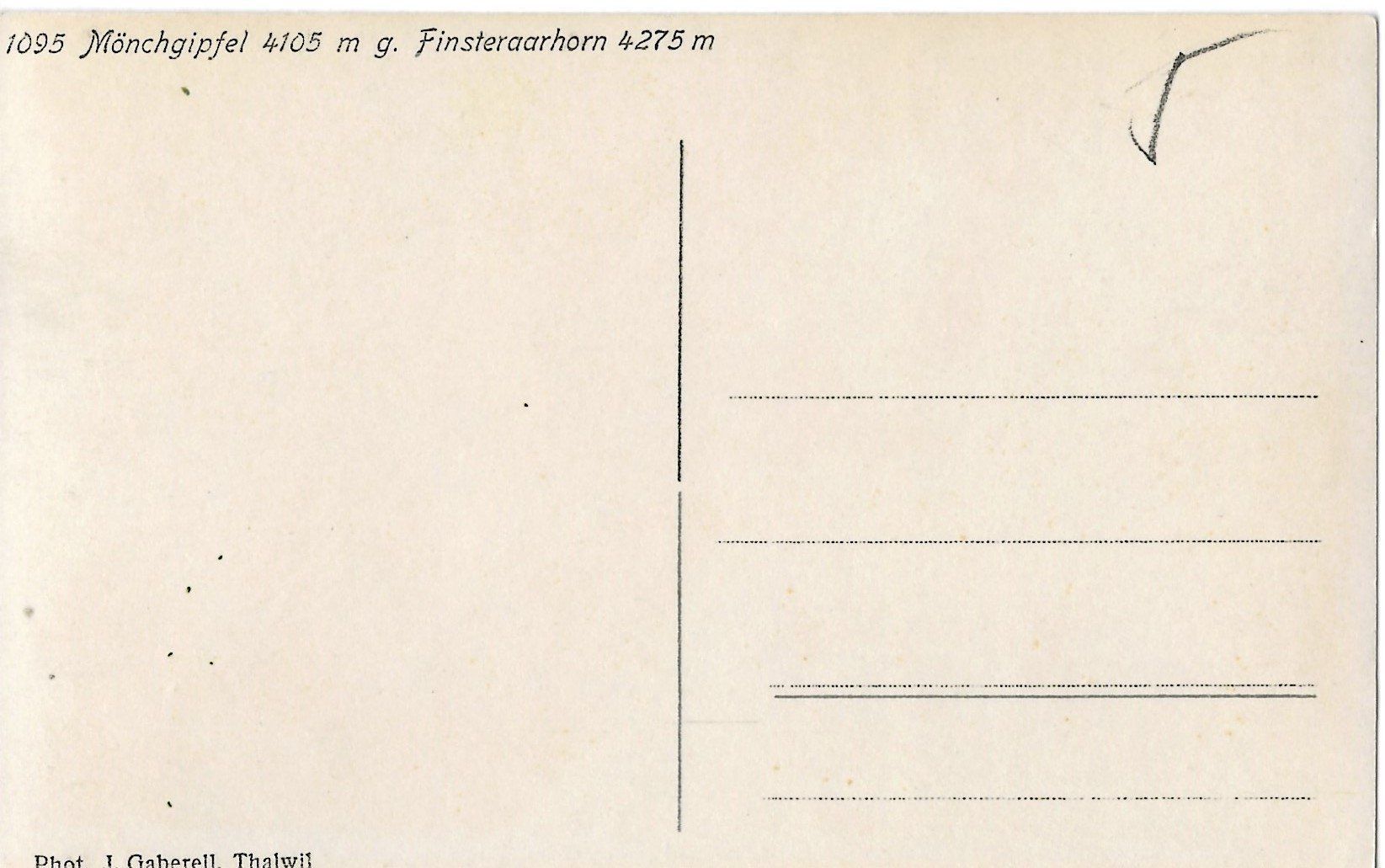 Cartoline postali: Gaberell, Mönchgipfel, Finsteraarhorn, Bergsteigen – Usato da Frauenfeld venduto da Merk52 1
