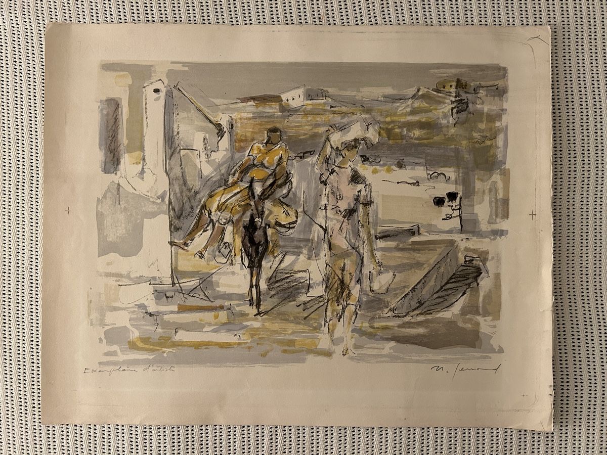 Grafica & Litografie: Farblithografie von Nanette Genoud – Usato da Himmelried venduto da rasmus67