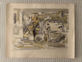 Farblithografie von Nanette Genoud