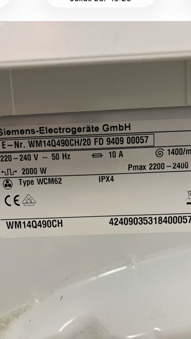 Siemens Machines à laver: Waschturm Simens IQ – D'occasion à Steinen par heyjoe84 3