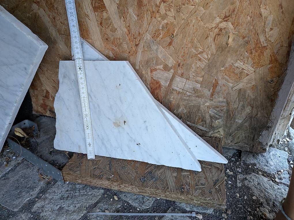 Schilder: Plaques de marbre de Carrare – Gebraucht aus Les Diablerets von Fid01 3
