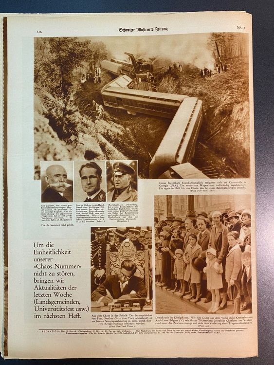 Zeitschrift Schweizer Illustrierte 1933 03. Mai Nr. 18 Kaufen auf Ricardo