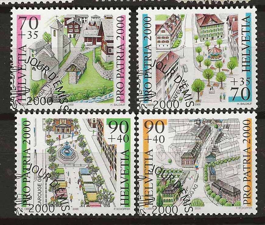 Alle Briefmarken: PP2000 - Pro Patria 2000 1er jour – Gebraucht aus Trélex von Phil_Albert