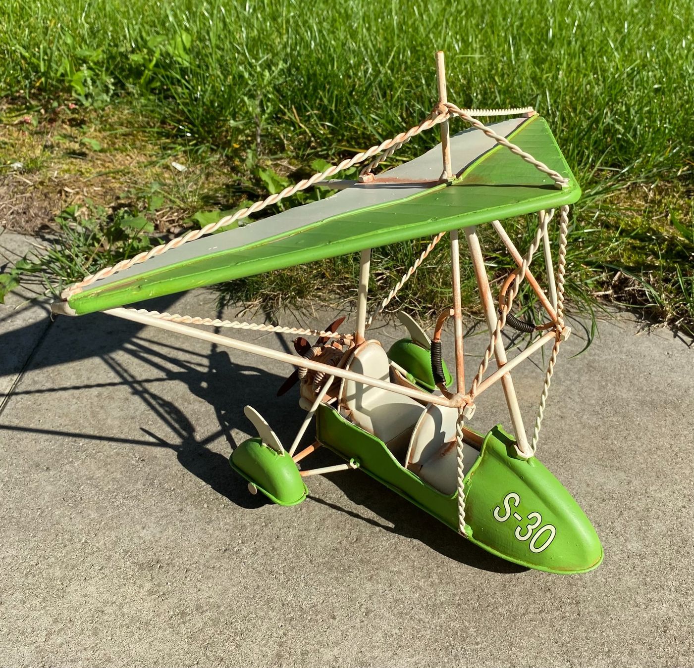 Kit di modellismo & Modellini statici: Motorisierter Hängegleiter aus Blech – Nuovo (secondo la descrizione) da Langendorf venduto da Blechfahrzeuge 5