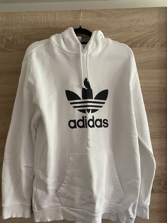 Adidas Hoodie weiss Grösse M