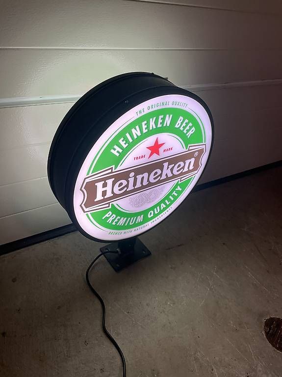 Lampen: Heineken Bier Leuchtreklame – Gebraucht aus Ettingen von Donald4107
