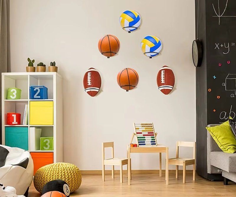 Support mural rangement pour ballon basket-ball (100% Acier) - France