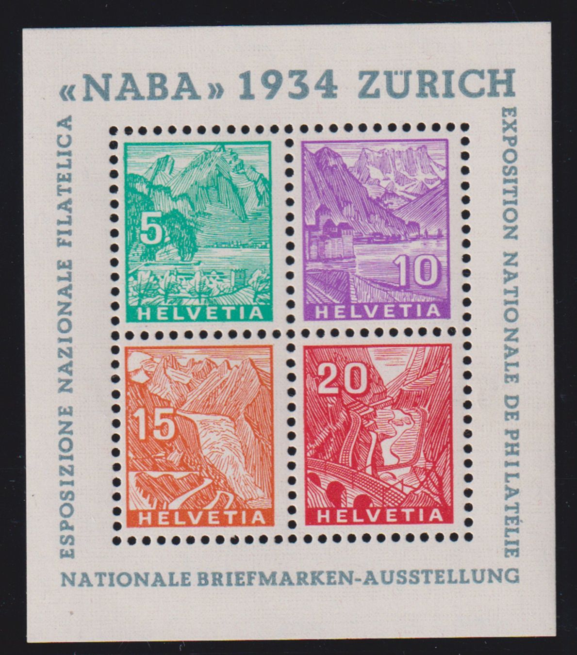 Alle Briefmarken: Fehlerfreier postfrischer** NABA Block ! Ab Fr. 1.- – Neu (gemäss Beschreibung) aus Bibern SH von hei_7hwj