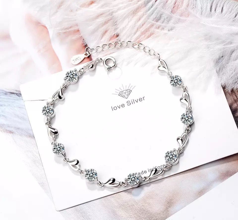 Bracciali & Braccialetti: silber armkette mit herz – Nuovo e nell'imballaggio originale da St. Gallen venduto da yatoot26 5