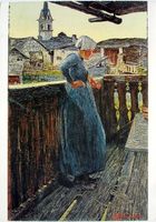 GIOVANNI SEGANTINI Auf dem Balkon 1898