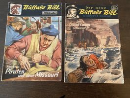 2x Seltene Buffalo Bill Romanhefte (1950/1951) 