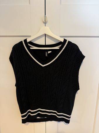 Strickweste/Pullunder Schwarz Gr. S 