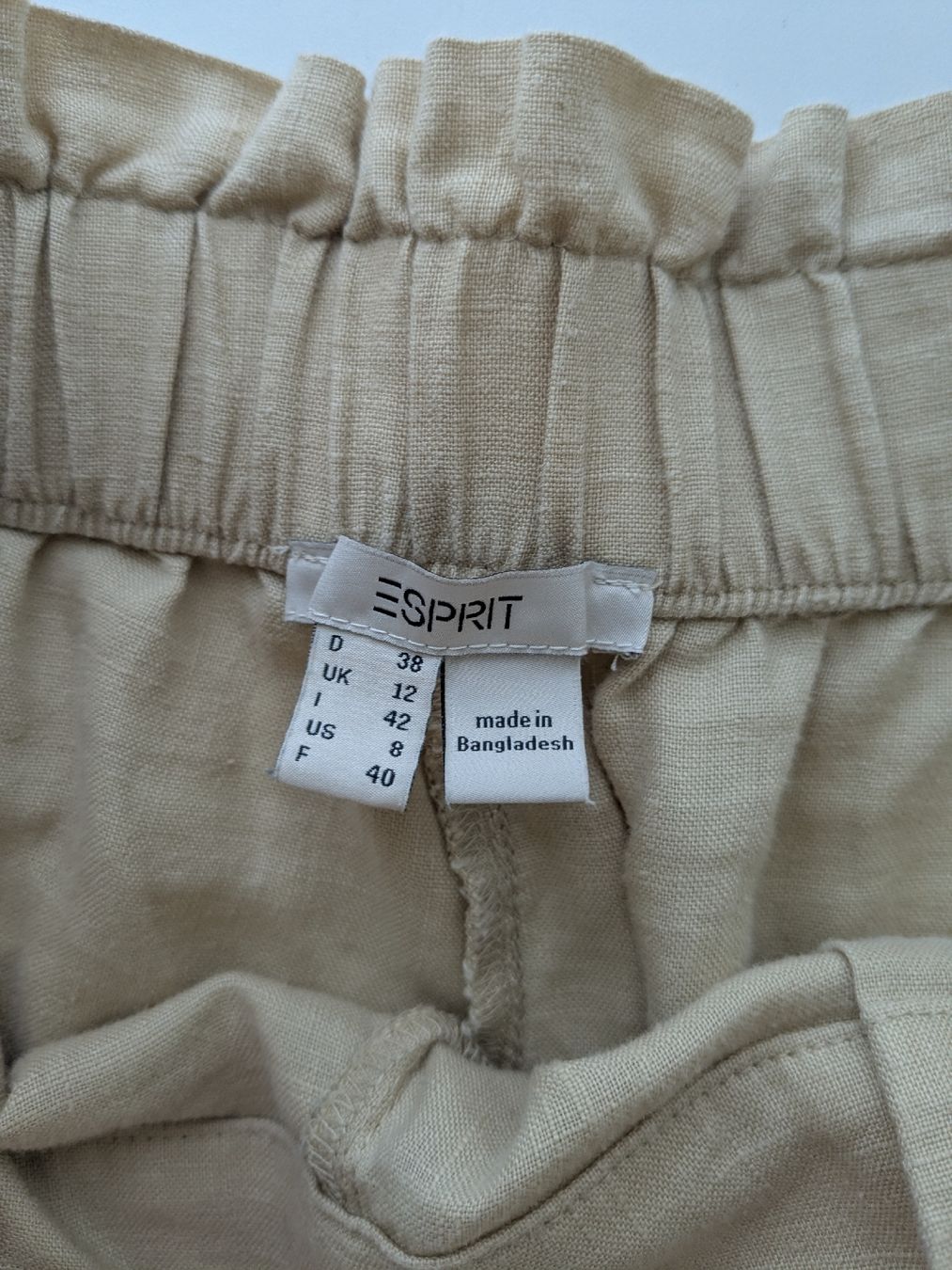 Esprit Pantaloni: Esprit Hose beige Grösse 38 Leinen Damen – Usato da Rorschach venduto da olg_5qq2 3