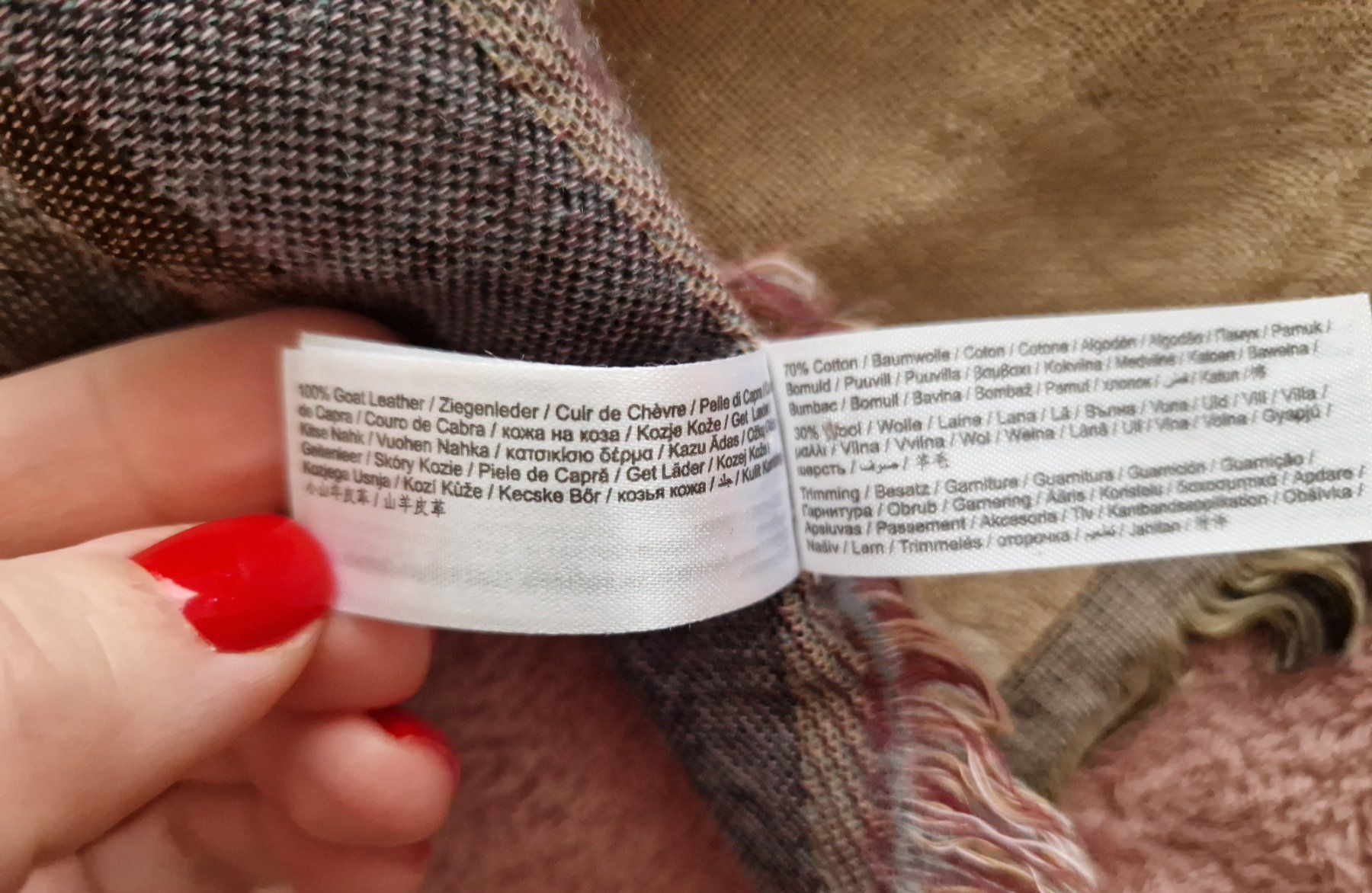Esprit Foulard & Sciarpe: Esprit Schal Leder Wolle Baumwolle – Nuovo (secondo la descrizione) da Erlinsbach SO venduto da ULIKH 4