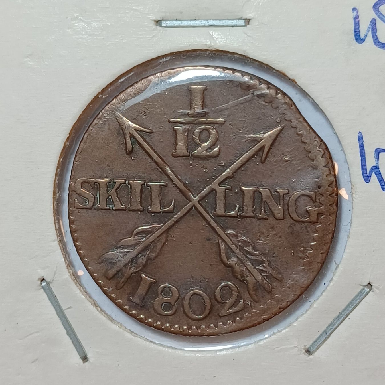 Tutti le monete: 1/12 Skilling 1802 Schweden – Usato da Pfäffikon ZH venduto da Welt_Muenzen