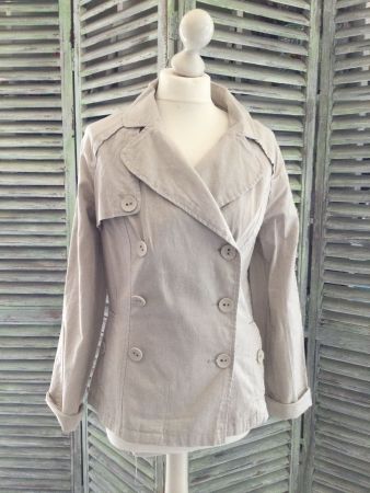 Veste beige clair 55% lin NEUF