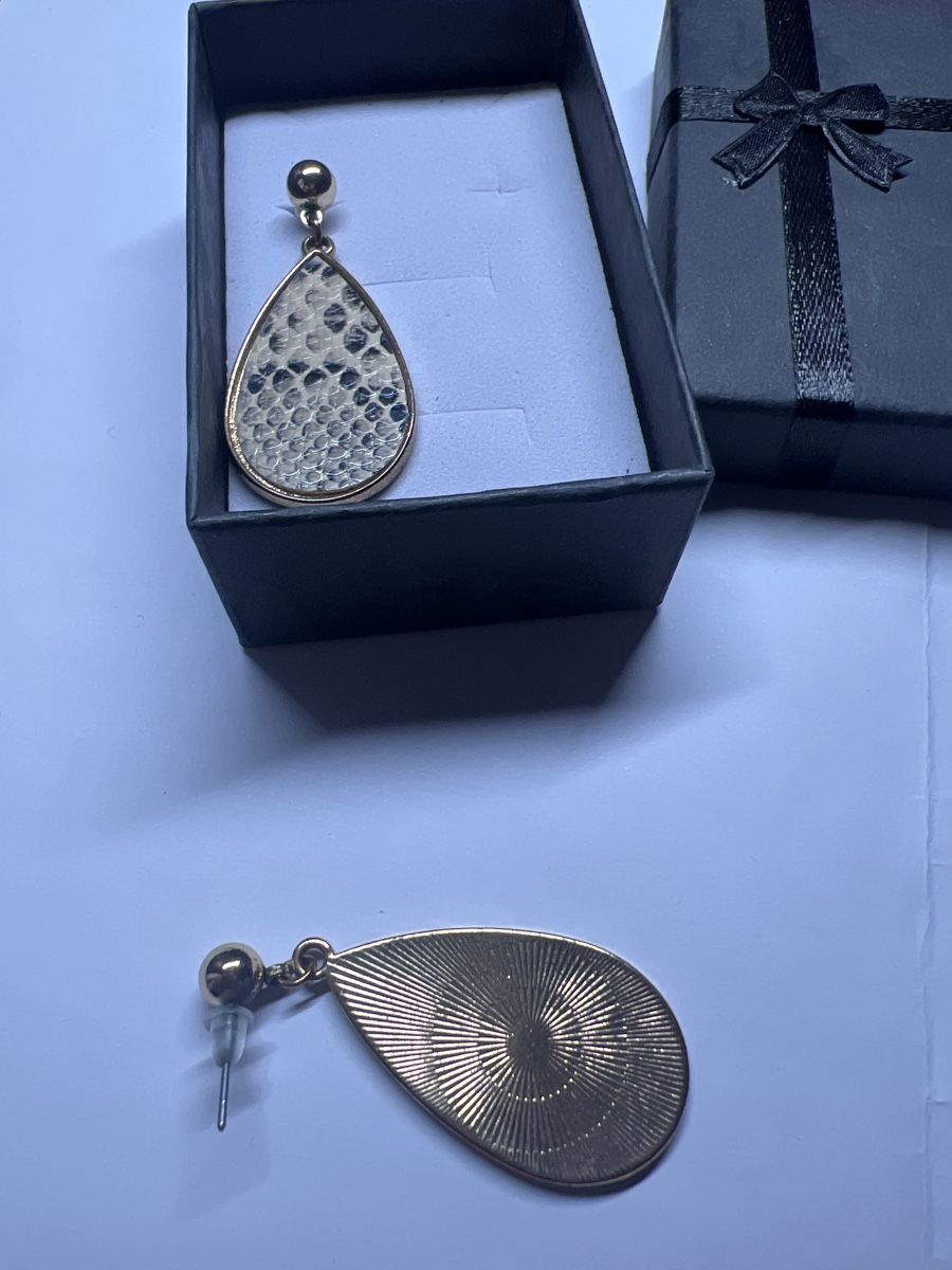 Orecchini pendenti & Orecchini a lobo: Boucles d'oreilles pendantes goutte dorées serpent boho chic – Nuovo (secondo la descrizione) da Chenens venduto da anasantos90 2