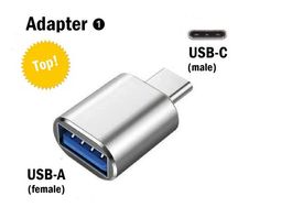 USB-A auf USB Typ-C / Adapter Übergangs-Zwischen-Stecker
