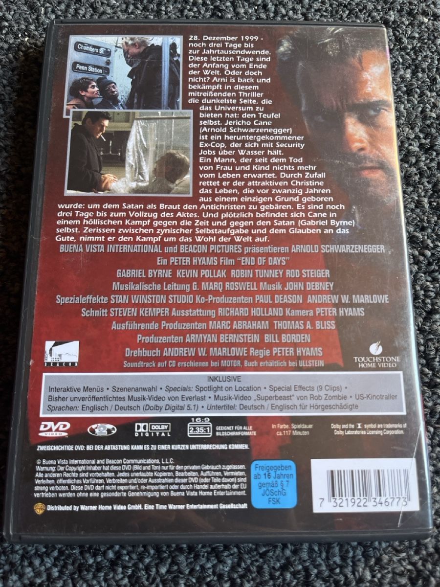 Tutti i DVDs: End of Days (21716) – Usato da Ruswil venduto da jan_bxl5 1