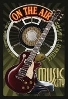 Blechschild-MUSIC CITY NASHVILLE-ON THE