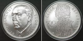 TSCHECHISCHE REPUBLIK 500 Korun 2013 Beno Blachut Silber st