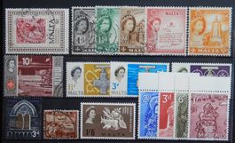 Malta British Lot mit schönen Werten II