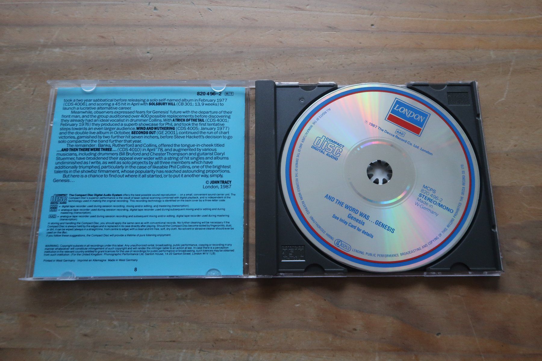 CD: GENESIS - AND THE WORD WAS... - CD – Usato da Basel venduto da Patiscat 3