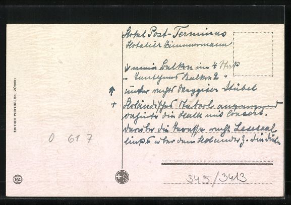 Cartoline postali: AK Weggis, Hotel Post-Terminus – Usato da Berlin venduto da bartko-reher 1