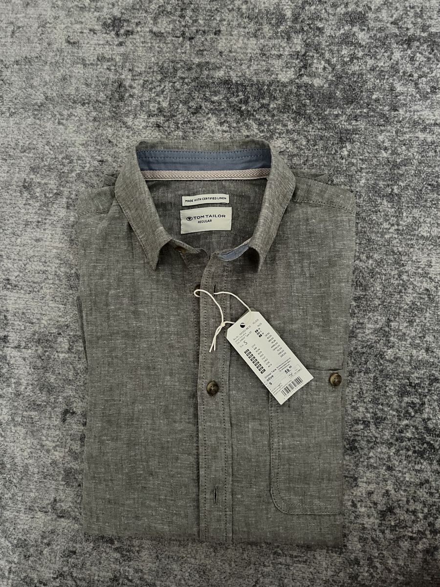 Tom Tailor Camicie: Tom Tailor Leinenhemd Herren Gr. S neu – Nuovo e nell'imballaggio originale da Siebnen venduto da toshi123