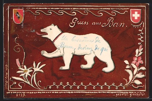 Ansichtskarten: Bern, Gestaltung nach Art eines Lebkuche – Gebraucht aus Berlin von bartko-reher
